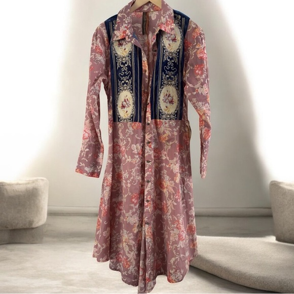 Aratta Silent Journey Shirt Dress/Duster NWT